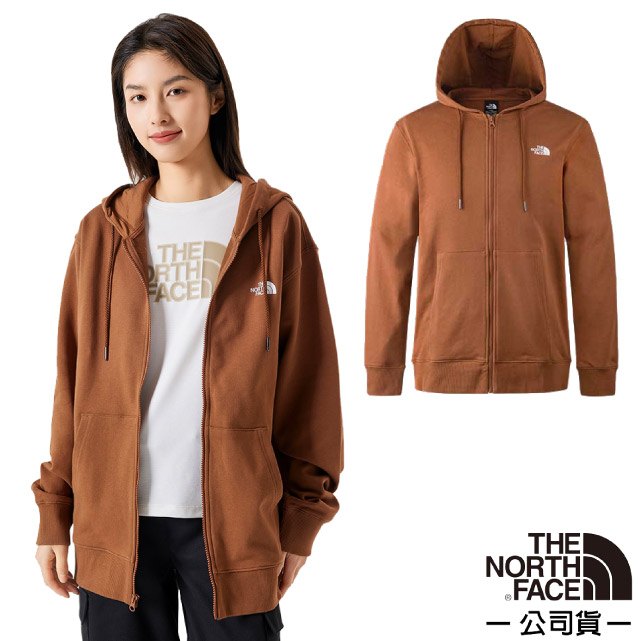 【The North Face】男女U TNF FULL ZIP KNIT TOP機能長袖連帽外套/83OR-QHO 棕✿30E010